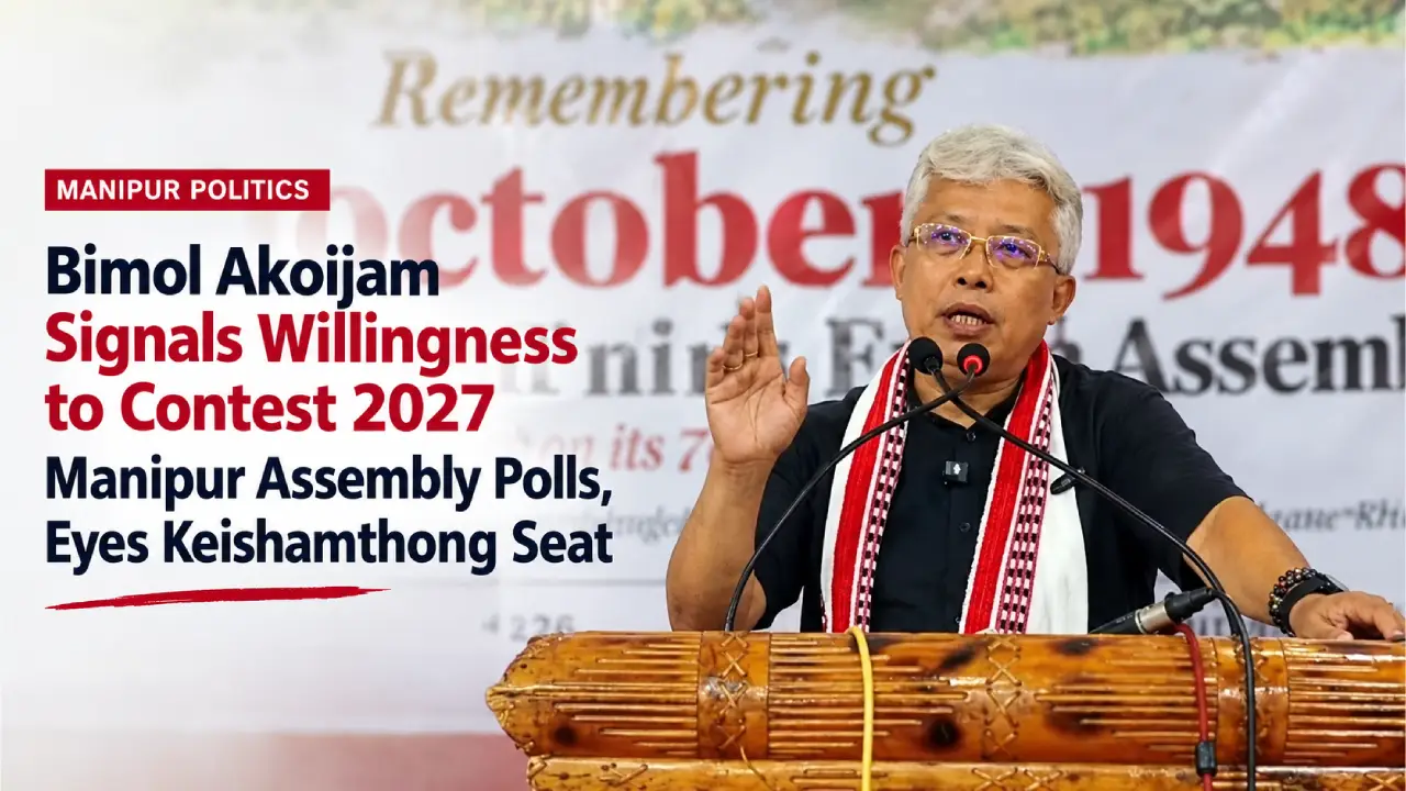 Bimol Akoijam Willing to Contest 2027 Elections