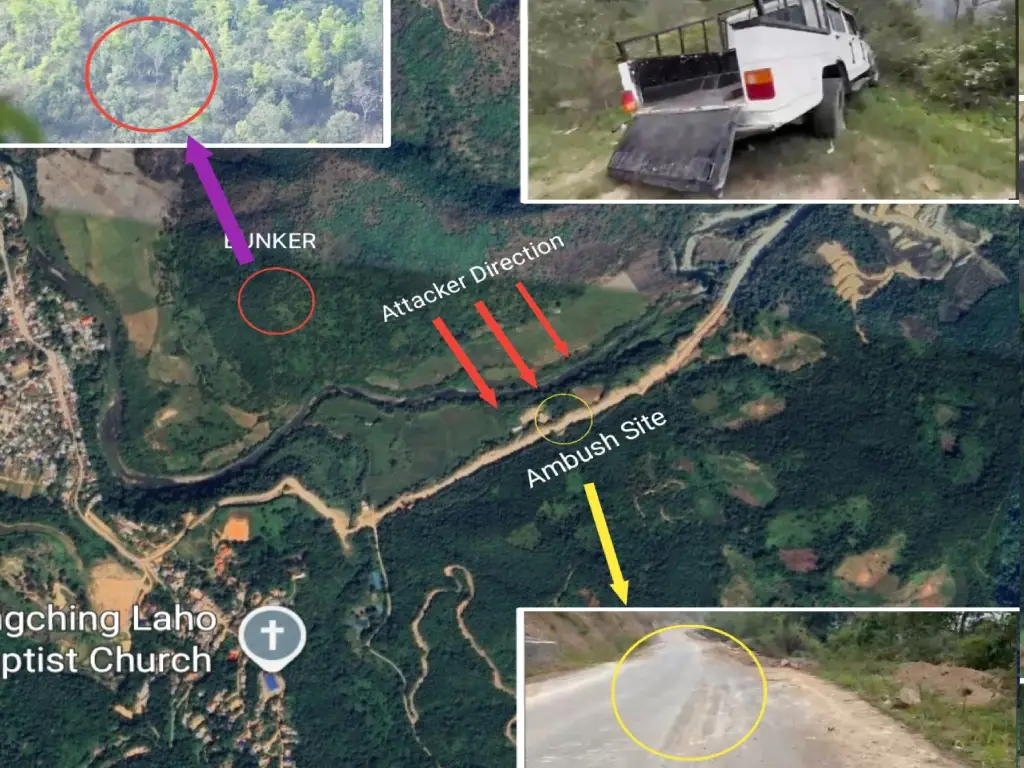 TM Kasom Ambush Site Map