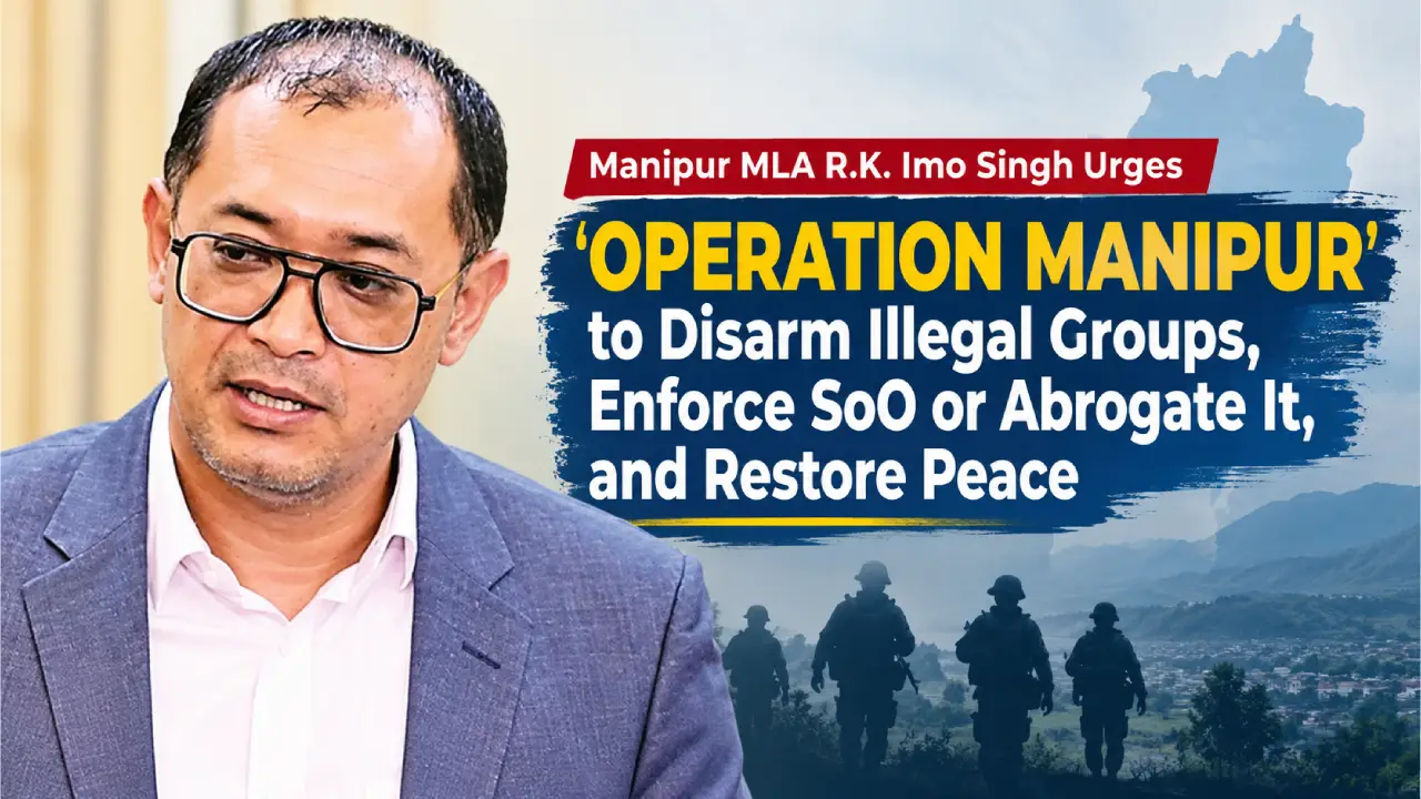 MLA R.K. Imo Seeks ‘Operation Manipur