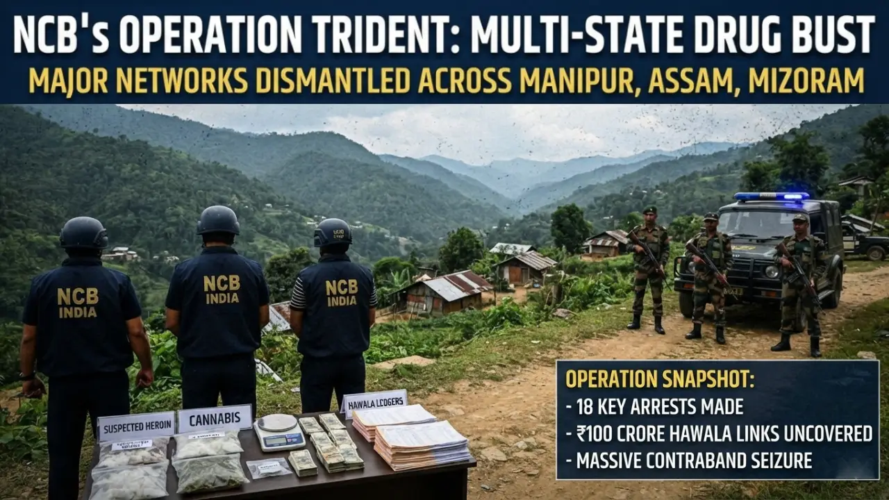 NCB’s Operation Trident Targets Drug Network
