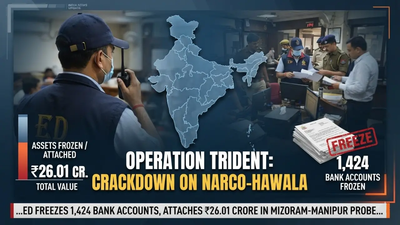 ED Freezes 1,424 Bank Accounts, Attaches Rs 26.01C