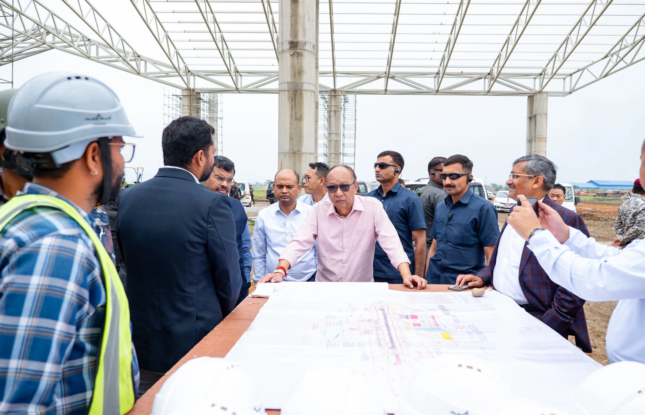 Manipur CM Khemchand Inspect New Airport Terminal