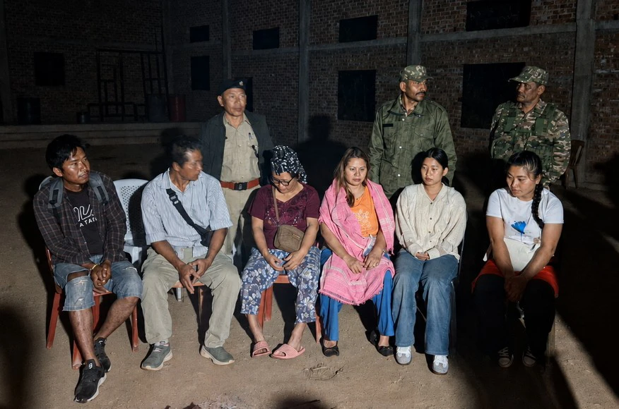 Released Kuki hostages 