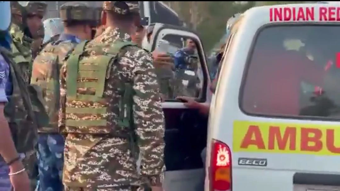 CRPF stop Ambulance