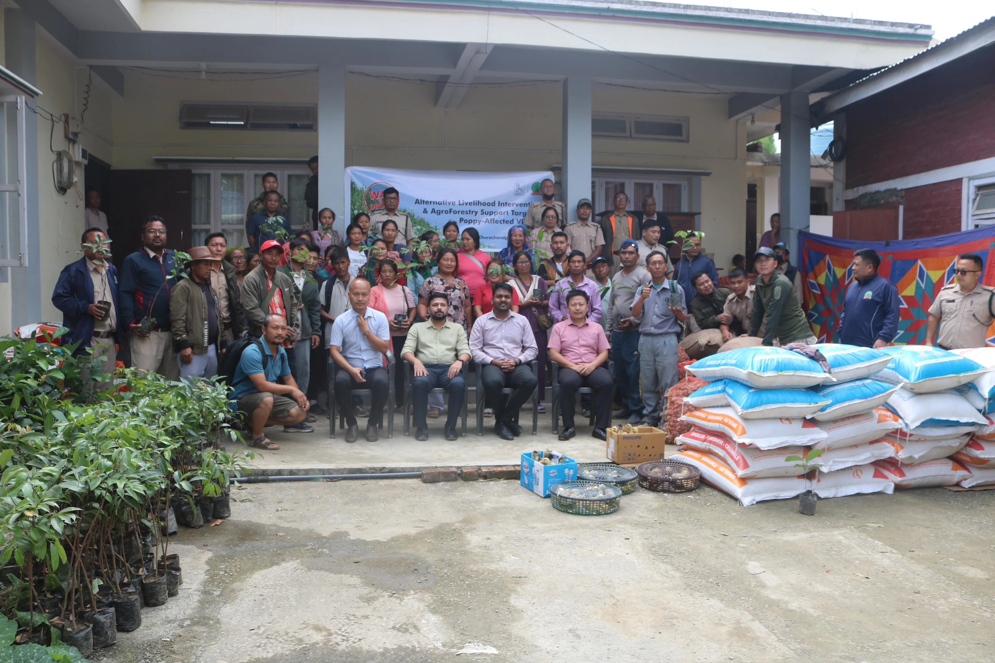 Agroforestry support to poppy affected farmers