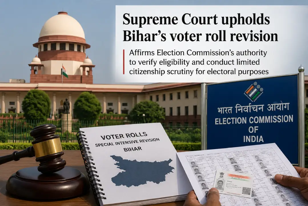 SC upholds Bihar SIR