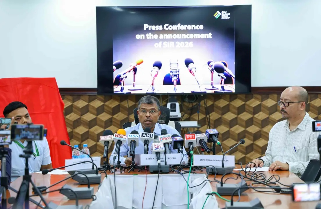 CEO Manipur Addressing Press Conference on SIR