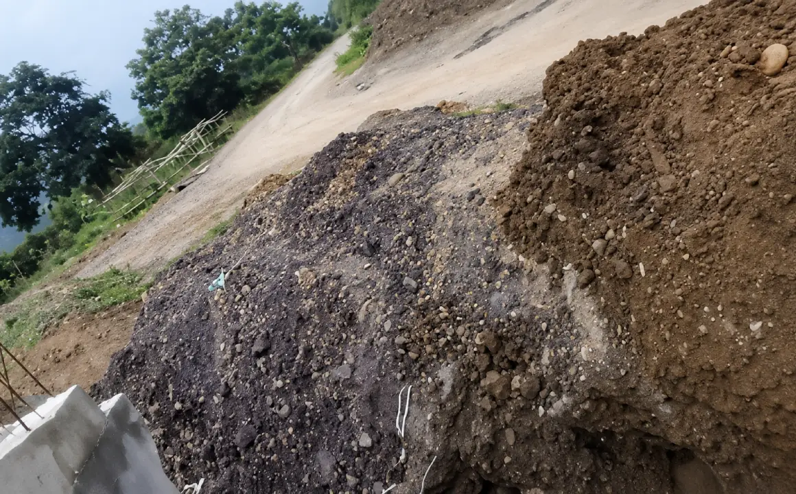 Imphal-Ukhrul Road Dug Up In Shangkai Kuki VIllage