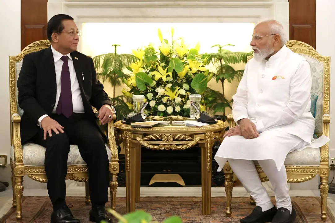 PM Modi and Myanmar President U Min Aung Hlaing