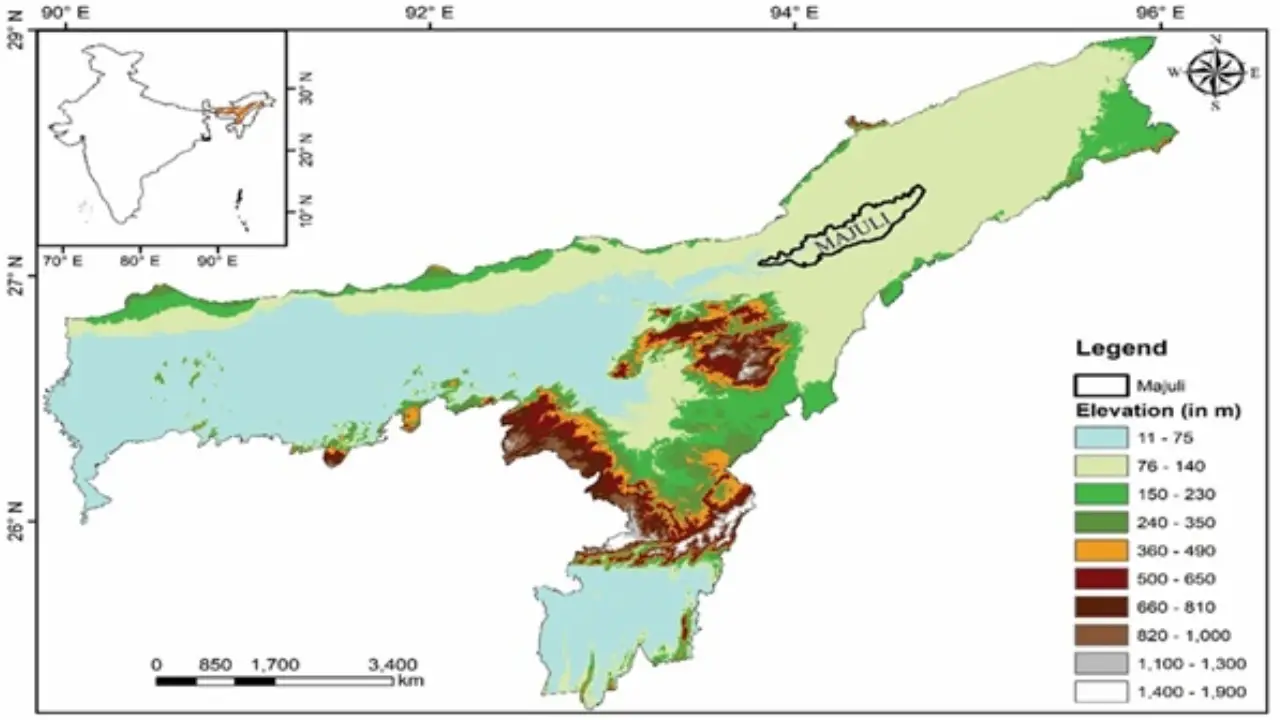 Location Map showing the study areas.