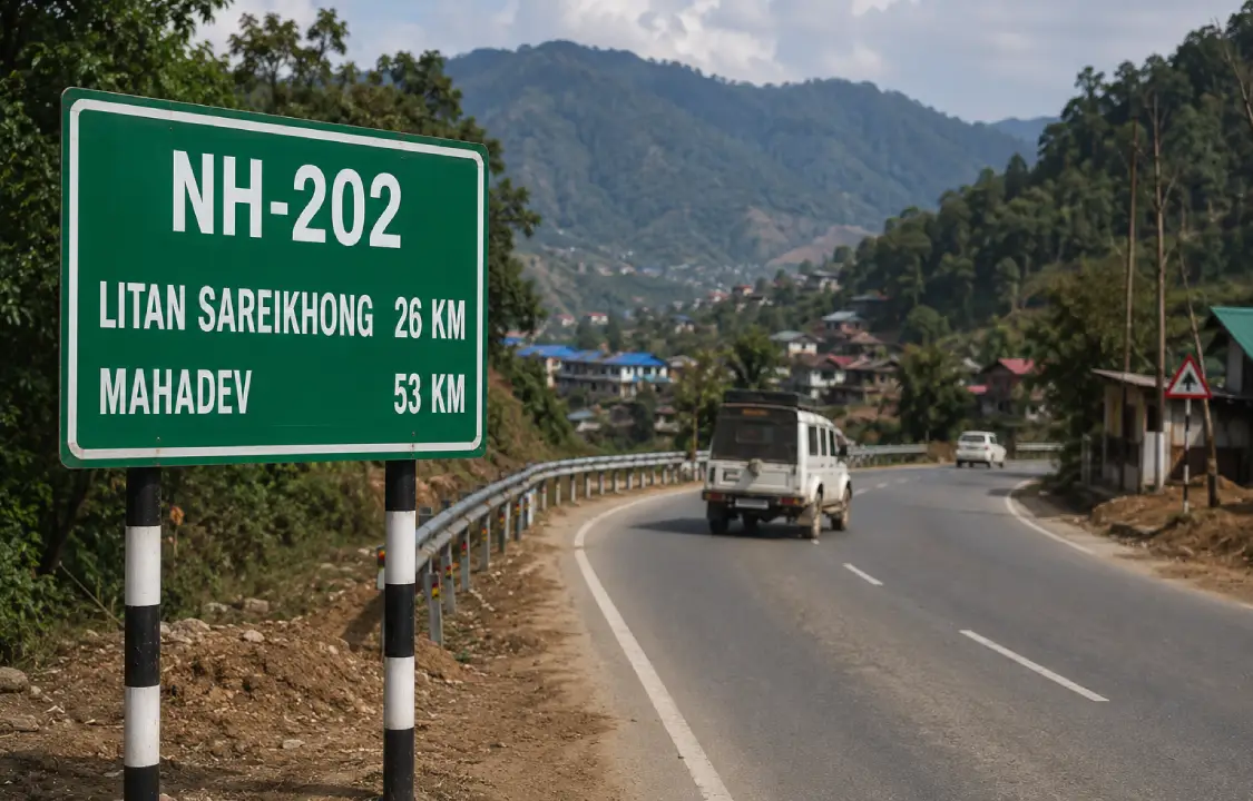 NH 202 (AI Generated Representative Image)