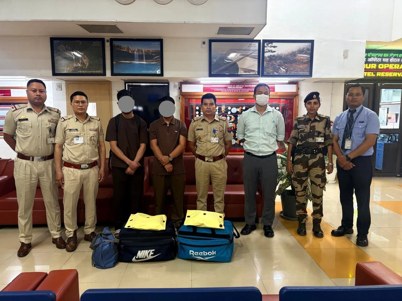 Drug seizure in Imphal Airport