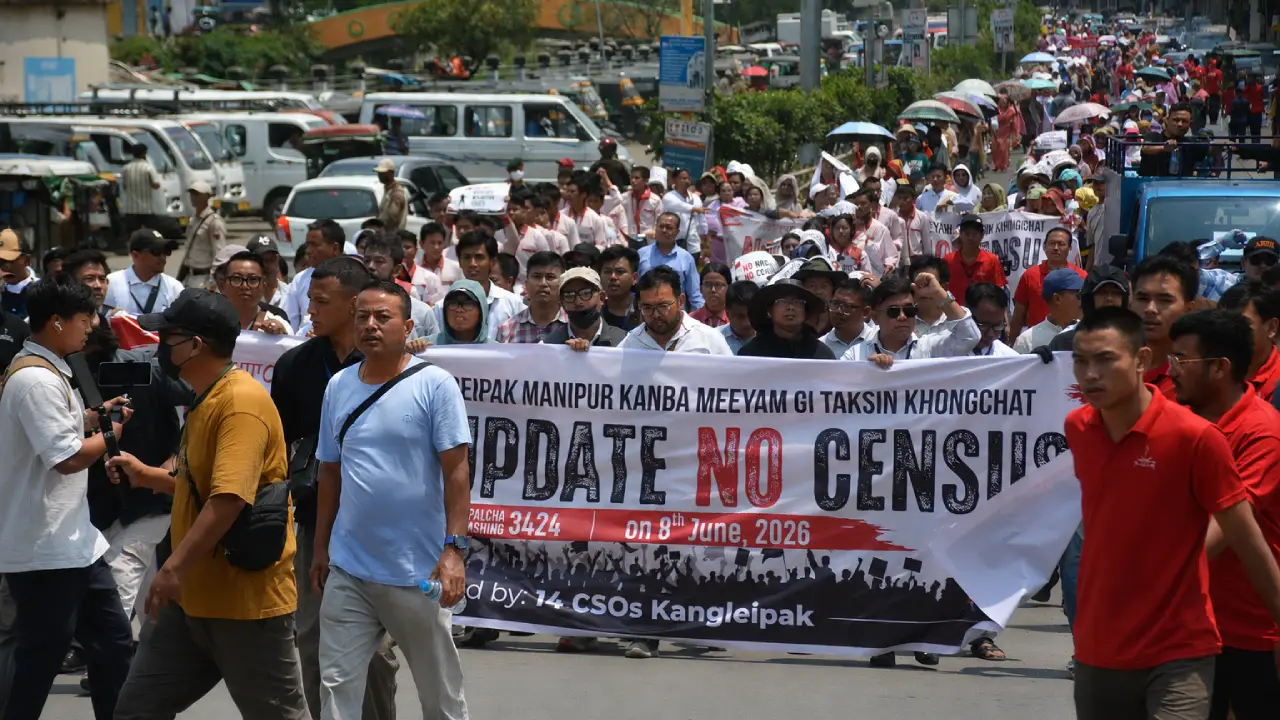 No NRC No Census March in Imphal