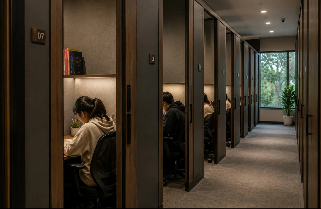 Study pods emerge across town