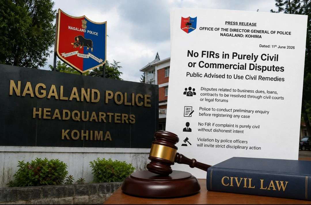 Nagaland Police Bars FIRs in Civil and Commercial