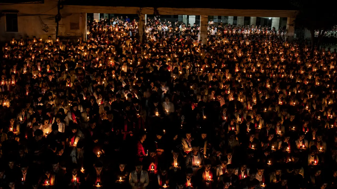Candlelight Vigils Held Across Manipur