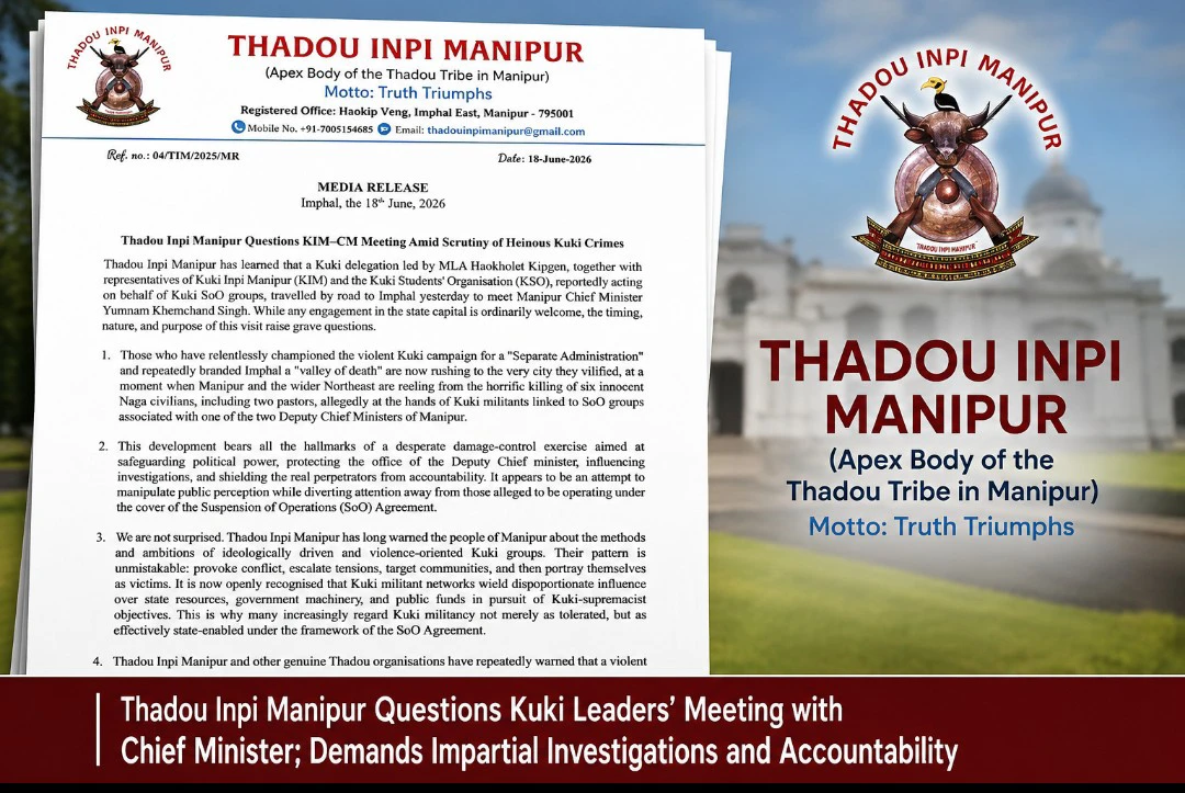 Thadou Inpi Manipur Questions KIM-CM Meeting