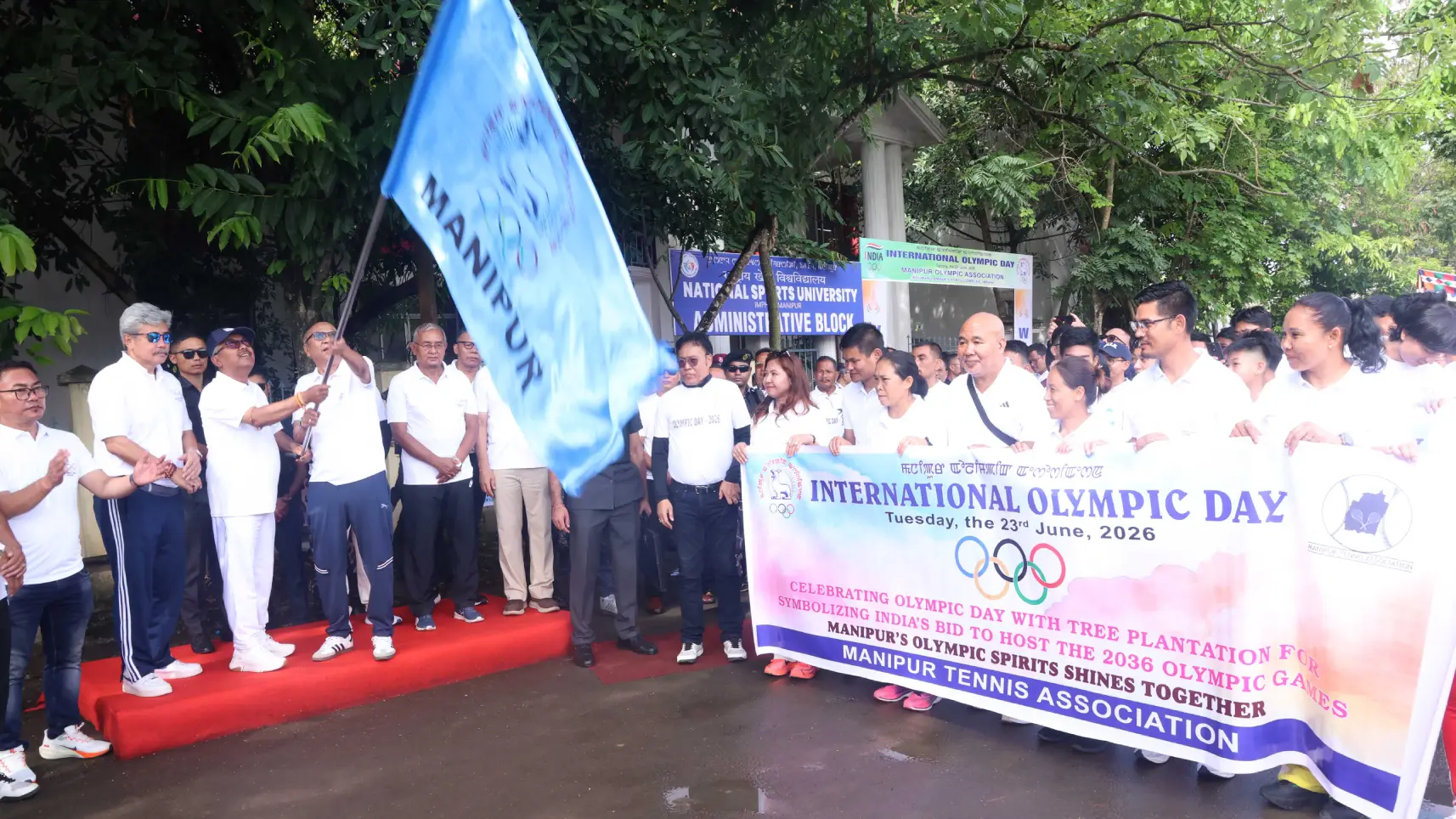 CM Khemchand flags off Olympic Day rally