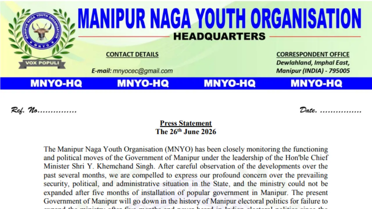 MNYO Demands Removal of Deputy CM