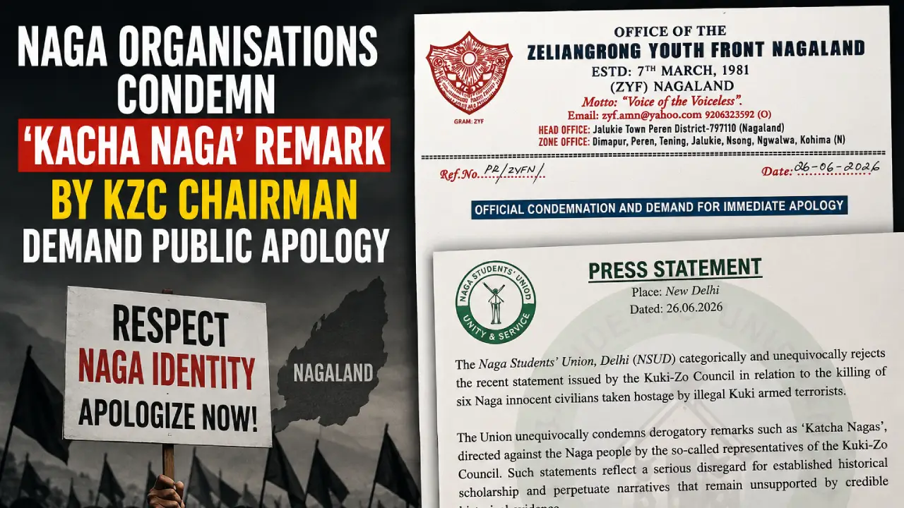 Naga Bodies condemn Kacha Naga Remark