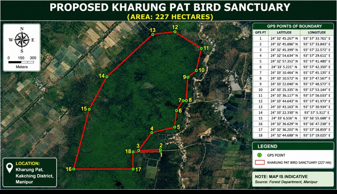 Manipur Notifies Kharung Pat as Wildlife Sanctuary