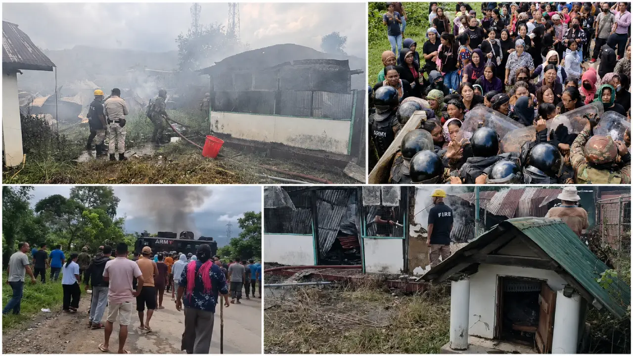 Kuki Mob Set Ablaze Three Meetei Houses