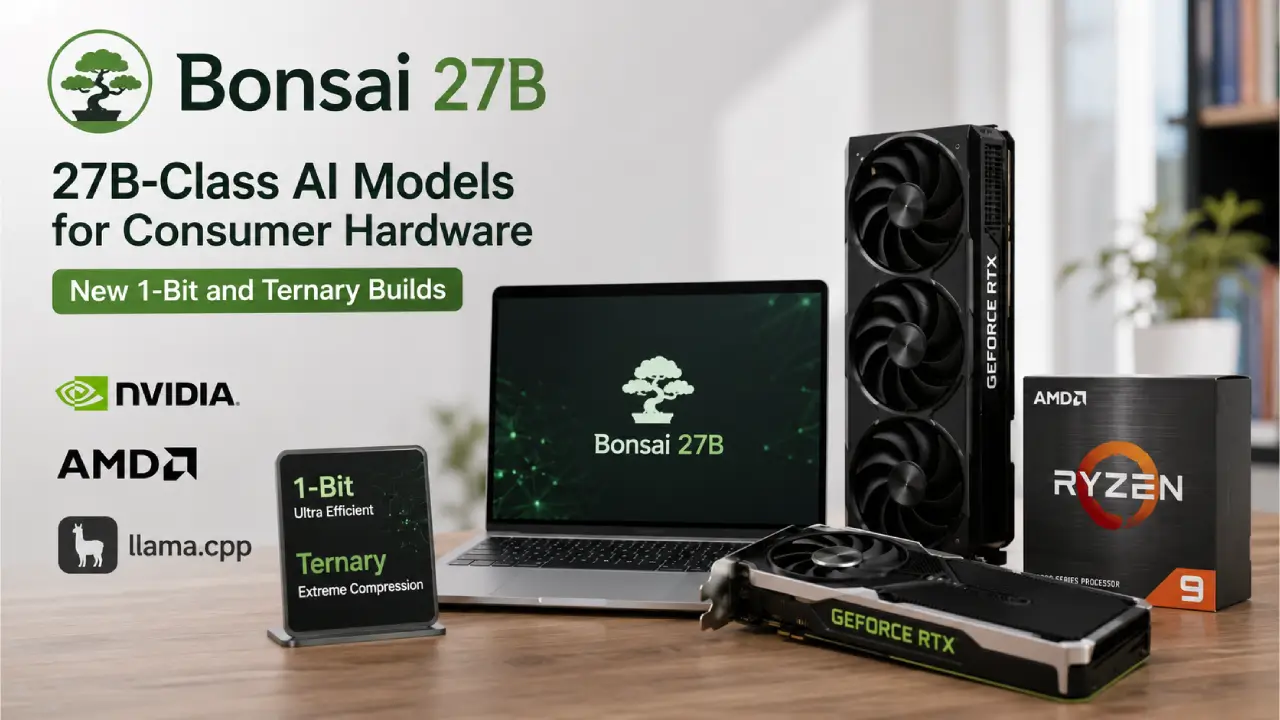 Bonsai 27B Brings 27B-Class AI to Consumer Hardwar