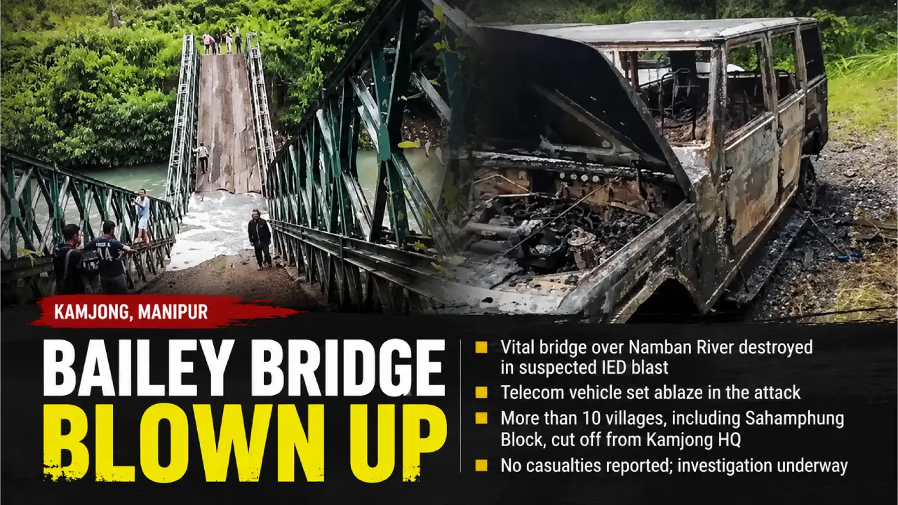 Key Bridge Destroyed In Manipur