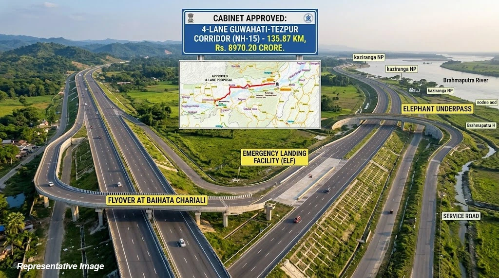 Cabinet Approves Four-Lane Guwahati-Tezpur Highway