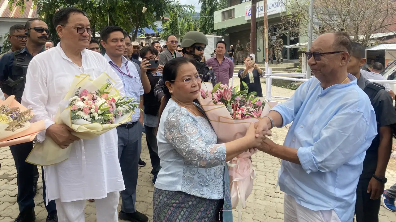 Manipur CM Khemchand and Dy CM Nemcha Kipgen