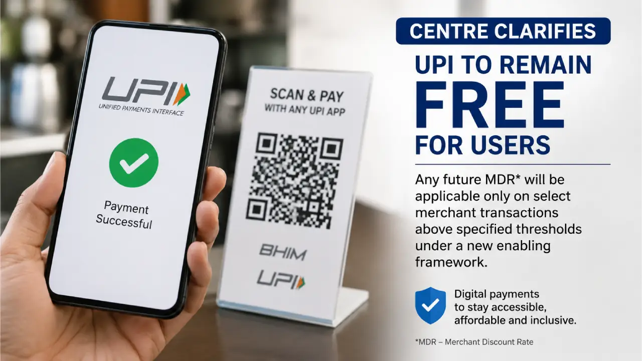 Govt Clarifies UPI Will Remain Free For Users