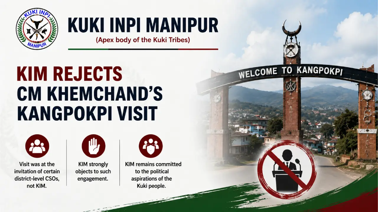 KIM Rejects CM Khemchand’s Kangpokpi Visit