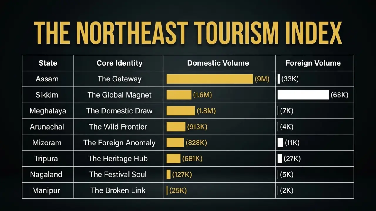 Northeast Tourism Records Strong Footfall
