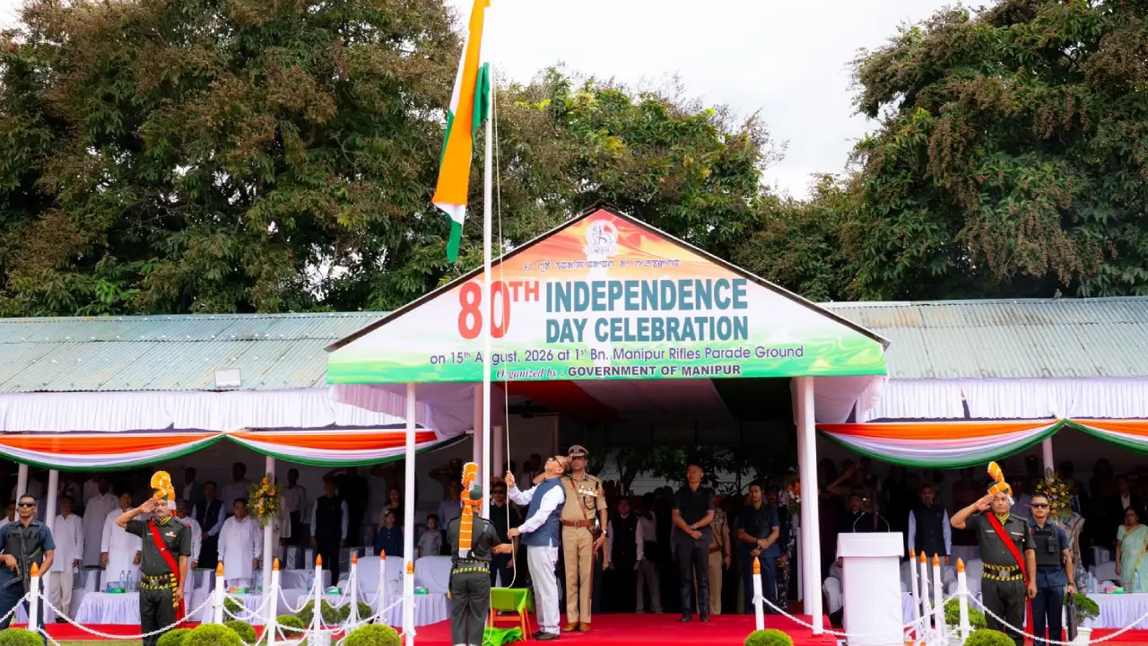 Manipur Celebrates 80th Independence Day