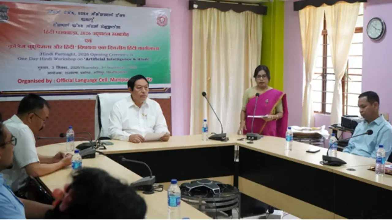 Manipur University Opens Hindi Pakhwada
