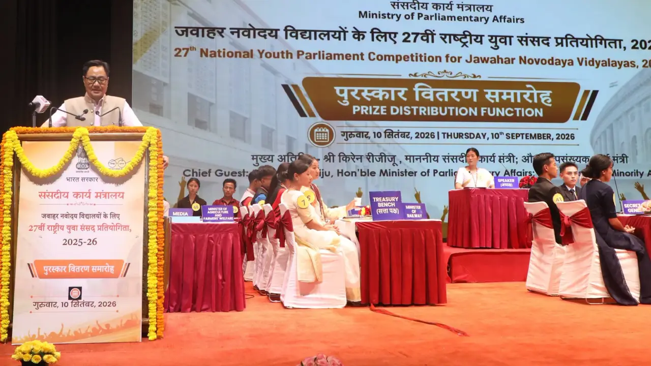 JNV Ukhrul-1 Wins Youth Parliament Competition
