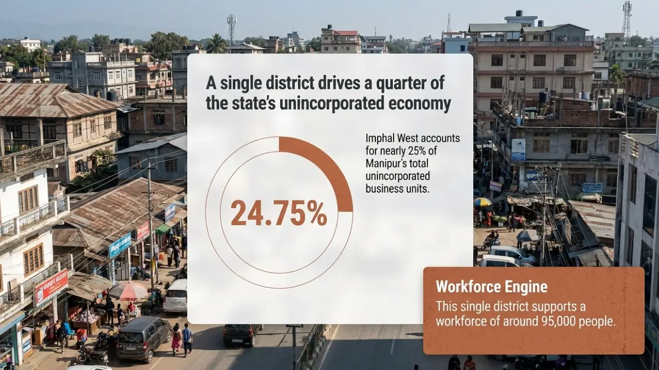 Imphal West Leads Manipur’s Unincorporated Economy