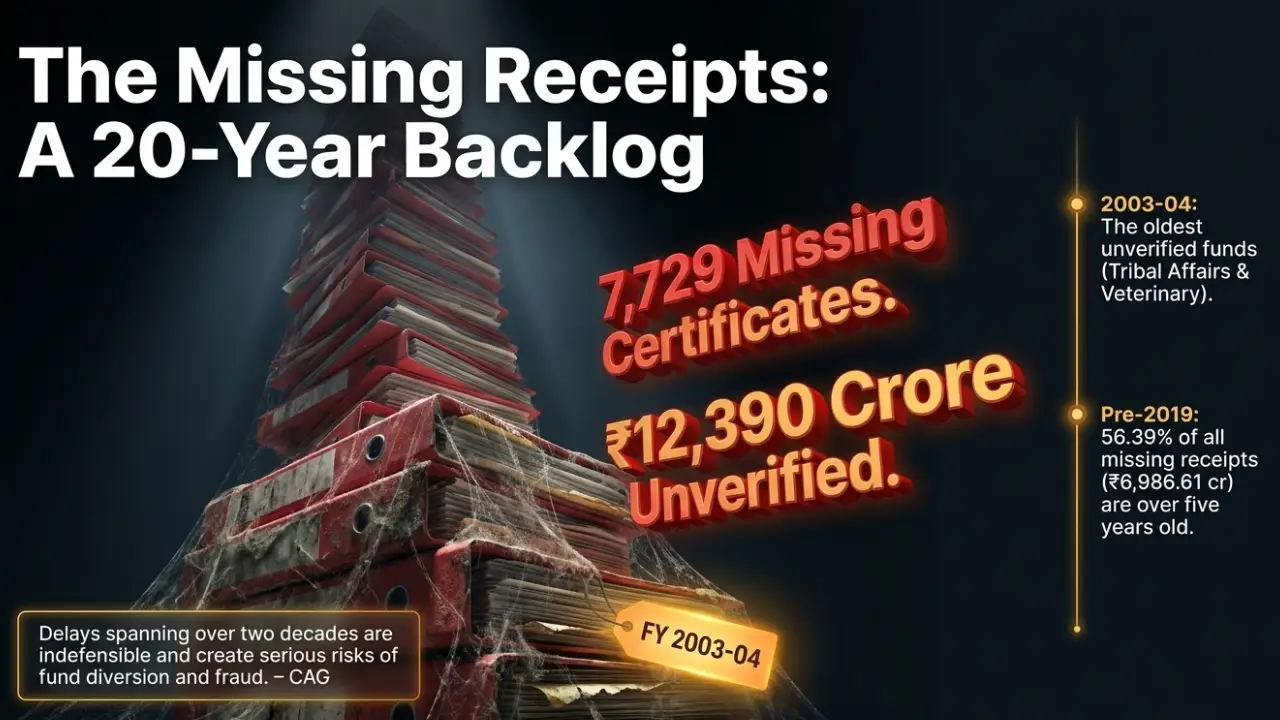 CAG Audit Flags Rs 12,390-Crore UC Backlog