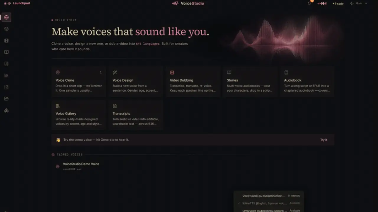 VoiceStudio Brings Local Voice Cloning