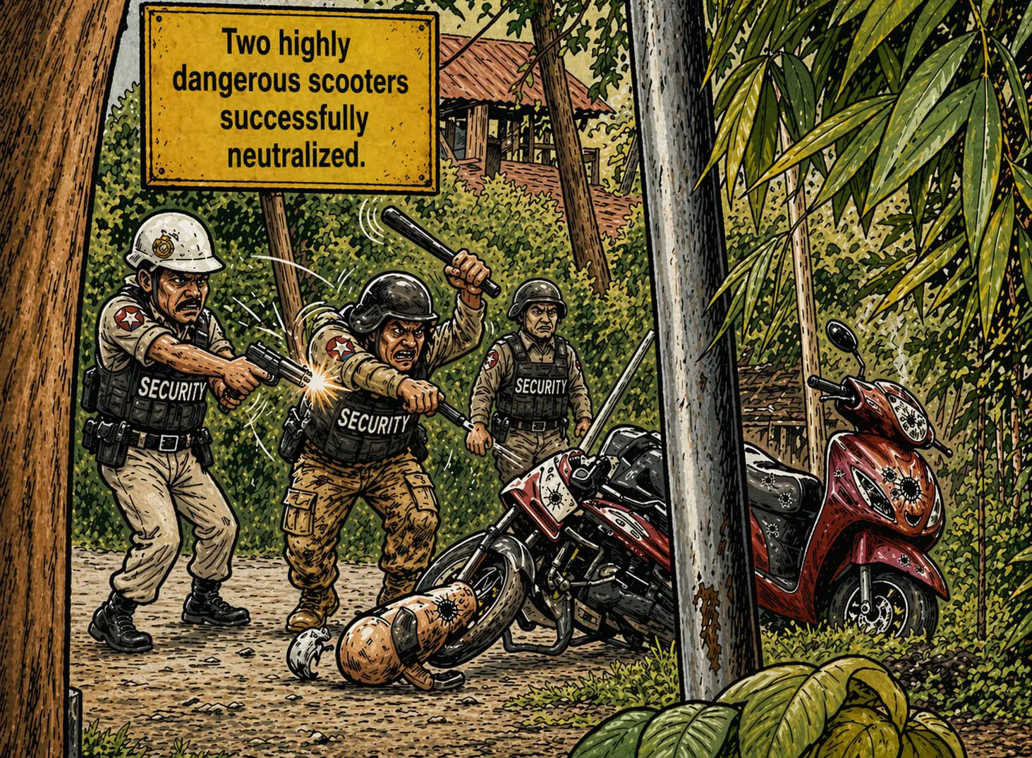 Two Scooters Neutralised