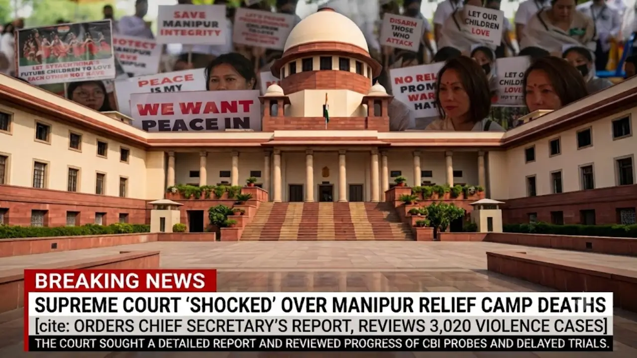 SC ‘Shocked’ Over Manipur Relief Camp Deaths